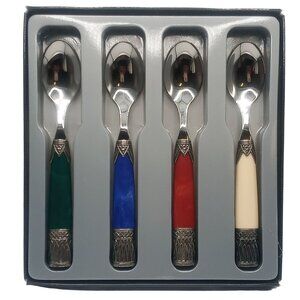 Reproduction Antique European 4-Piece Spoon Flatware Spreaders Collection Set